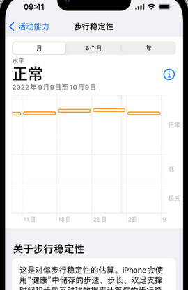 五台iPhone手机维修如何在iPhone开启'步行稳定性通知'