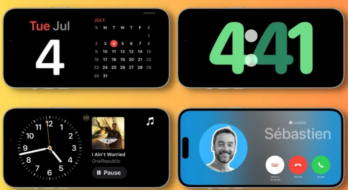 五台苹果手机维修分享iOS17横屏充电待机显示有什么好处 