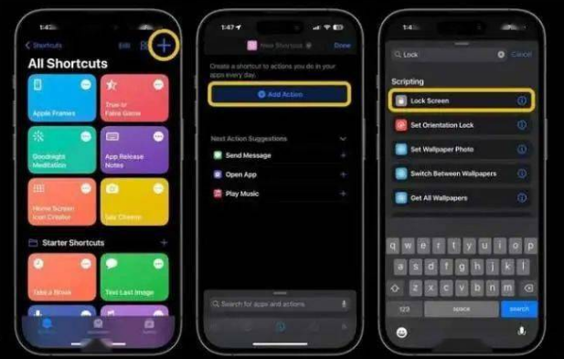 五台苹果14锁屏维修店分享iPhone14升级iOS16.4后如何创建锁屏快捷方式 